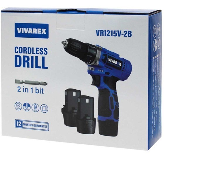 دریل شارژی 12 ولت ویوارکس مدل VR1215V-2B