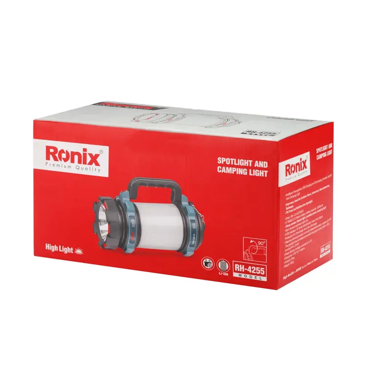 نورافکن لیتیوم حرفه ای با برد 1200 متر رونیکس مدل RH-4255
