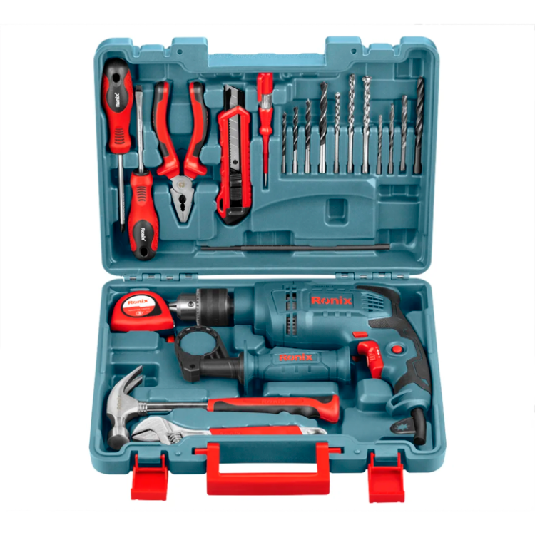 دریل چکشی رونیکس مدل RS-0001 با آچارخور و ۲۱ پارچه